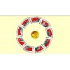 中国共产党成立九十周年金银纪念章套装3克金章+9枚