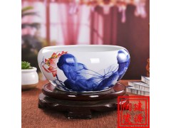 陶瓷鱼缸厂家酒店公司别墅摆设风水大缸养鱼乌龟盆批发图2