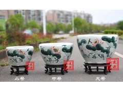 陶瓷鱼缸厂家酒店公司别墅摆设风水大缸养鱼乌龟盆批发图3