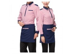 酒店工作服秋冬装女西餐厅服务员工作服长袖火锅快餐店衬衫定做图2