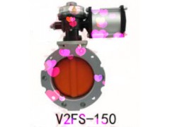 V2FS气动双法兰粉体蝶阀粉体专用蝶阀（水泥蝶阀）图2