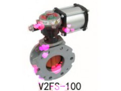 V2FS气动双法兰粉体蝶阀粉体专用蝶阀（水泥蝶阀）图3