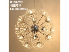 蒲公英吊灯moooi蒲公英吊灯不锈钢水晶花朵蒲公英吊灯图2