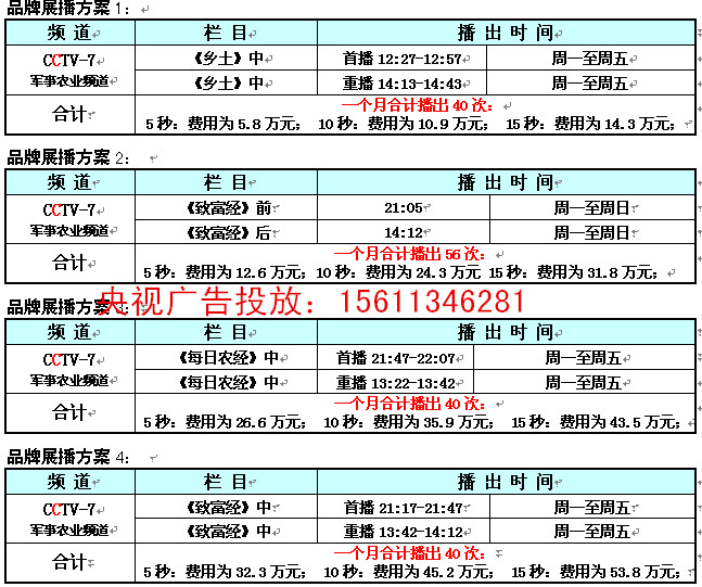7套农业频道