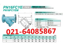 KITZ北泽铸铁法兰Y型过滤器EN16FCY_KITZ过滤器图3