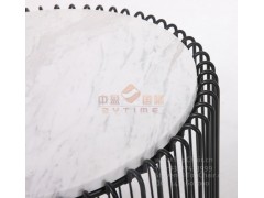 利兹五金玻璃茶几/咖啡桌图3