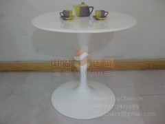 郁金香桌子，玻璃钢洽谈桌图2