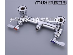 【厂家火爆热销】商用工作台龙头双温嵌墙式星盆龙头图3