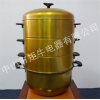厂家批发三层黄金蒸锅至尊养生蒸锅水机会销评点利器黄金锅