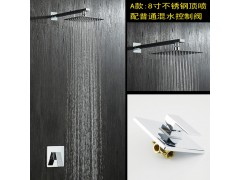 绮美斯现代简约全铜暗装淋浴方形花洒套装入墙暗藏嵌入式雨淋喷头图2