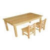 幼儿园实木家具的特点