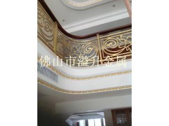 佛山溢升铝艺护栏K金精雕铝板护栏别墅护栏图3