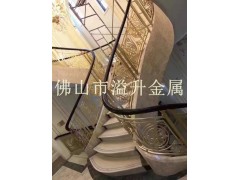 佛山溢升酒店楼梯护栏高端大气上档次铝艺护栏图2