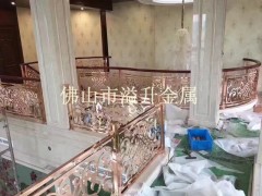 佛山溢升酒店楼梯护栏高端大气上档次铝艺护栏图3
