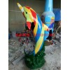玻璃钢彩绘海豚雕塑海豚雕塑动物玻璃钢雕塑
