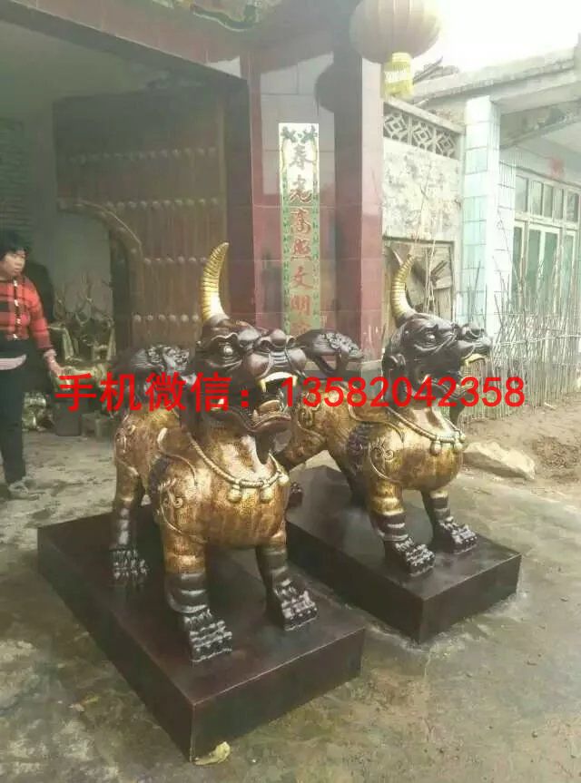 独角兽制作 动物铜雕塑