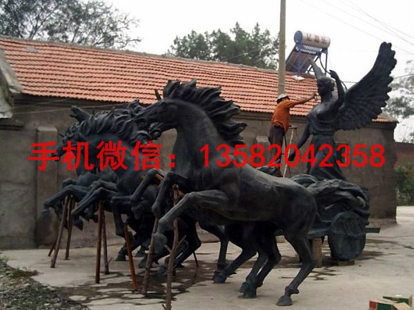 阿波罗战车铜雕