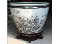 景德镇陶瓷缸生产厂家酒店大堂摆设陶瓷大缸陶瓷大缸定做图3