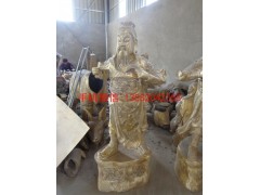 云南站相铜关公家庭武财神铜佛像厂家图3