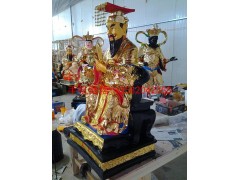 广西玉皇大帝贴金彩绘坐像玉皇大帝佛像厂家图2