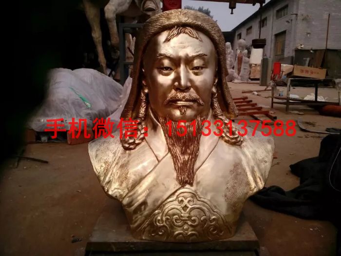 宁夏成吉思汗人物铜雕塑人物铜雕塑厂家