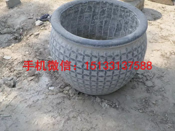 室外养鱼缸 仿古水缸石雕 (8)