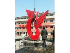 学校不锈钢雕塑，不锈钢抽象雕塑，不锈钢雕塑厂家图3