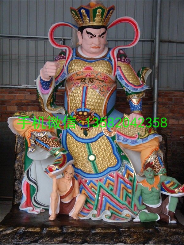 玻璃钢佛像四大天王,四大天王彩绘 (2)