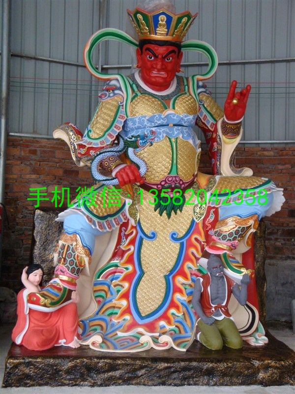 玻璃钢佛像四大天王,四大天王彩绘 (5)