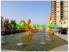 阿波罗战车铜雕塑，房地产铜雕塑，铜雕塑厂家图2