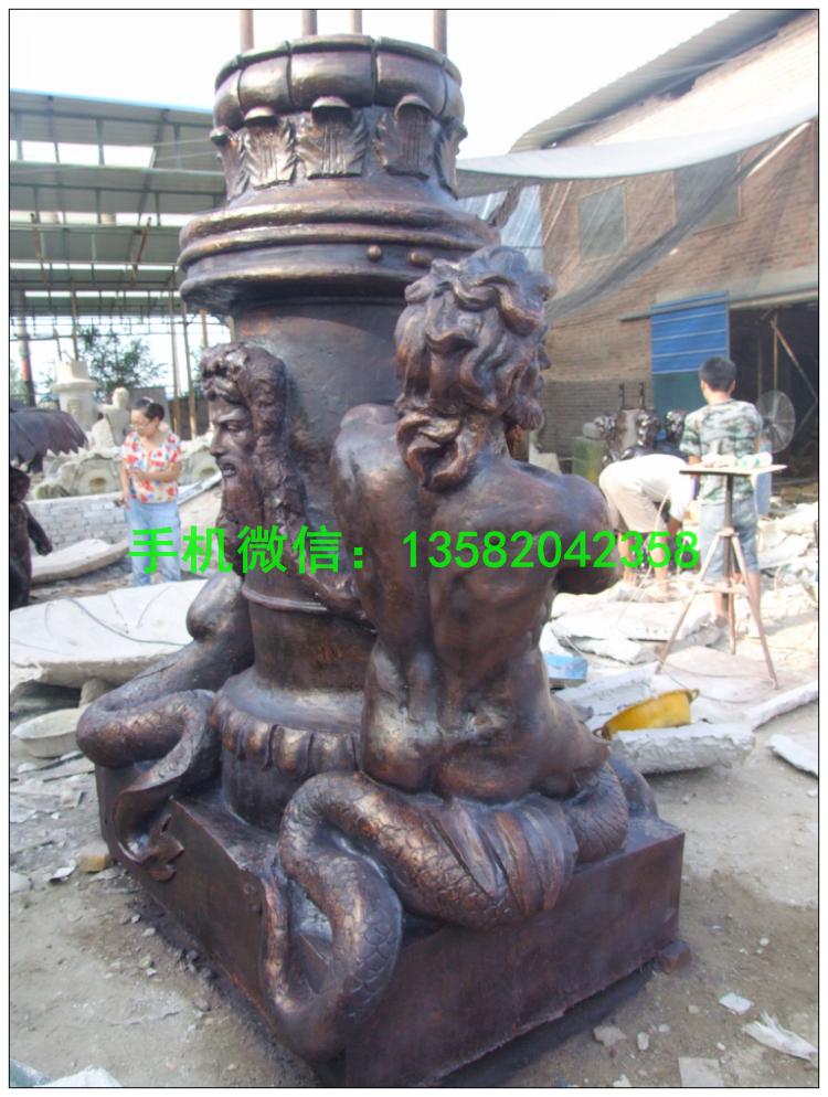 玻璃钢仿铜雕塑 (4)