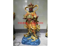 站相四大天王佛像，四大天王彩绘，四大天王贴金图3