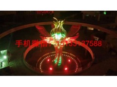 不锈钢灯光雕塑，大型不锈钢雕塑，不锈钢雕塑厂家图2