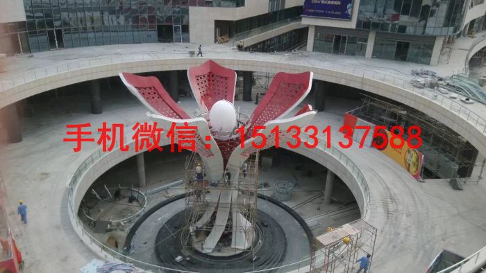 不锈钢灯光雕塑 大型不锈钢雕塑6