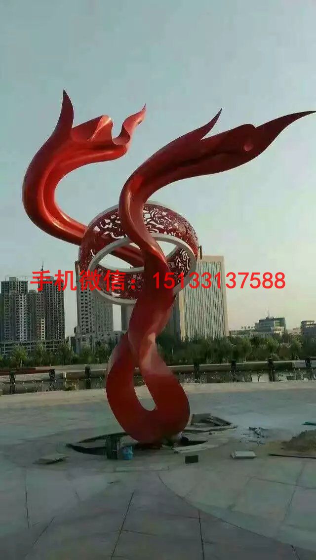 不锈钢雕塑烤漆 广场不锈钢雕塑1 (2)