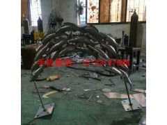 公园鱼雕塑，不锈钢鱼雕塑，动物鱼不锈钢雕塑图2