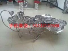 不锈钢荷花雕塑，不锈钢荷花雕塑图片大全，不锈钢荷花雕塑厂家图2