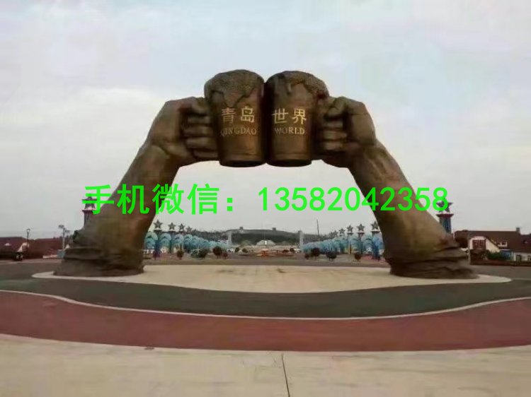 青岛世界雕塑 企业铜雕塑