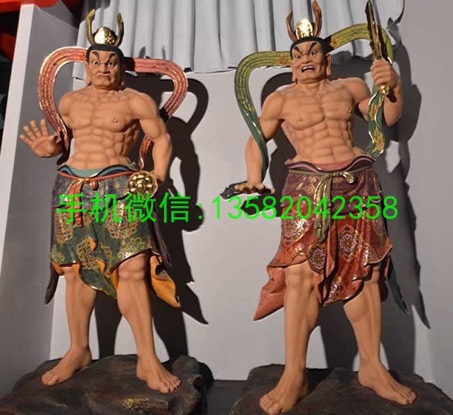 哼哈二将彩绘