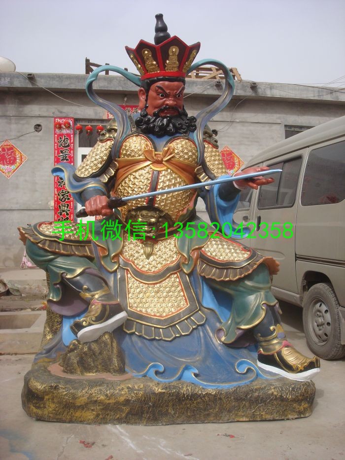 玻璃钢佛像四大天王,四大天王彩绘 (8)