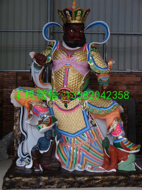 玻璃钢佛像四大天王,四大天王彩绘 (3)