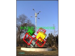 方形组合体城市景观不锈钢雕塑，不锈钢雕塑厂家图3