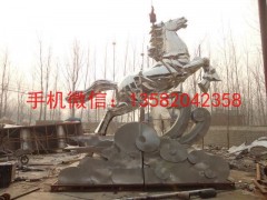 奔马不锈钢雕塑，动物奔马不锈钢雕塑，广东不锈钢雕塑厂家图2