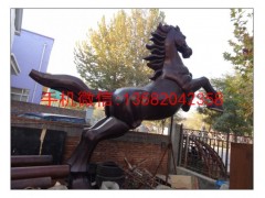 奔马不锈钢雕塑，动物奔马不锈钢雕塑，广东不锈钢雕塑厂家图3