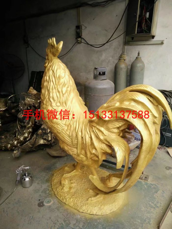 公鸡雕塑 动物铜雕塑3