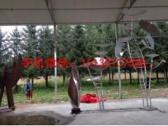 荷叶雕塑不锈钢仿真荷花雕塑重庆不锈钢雕塑厂家图3