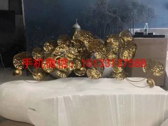 仿真树叶雕塑，公园不锈钢雕塑，重庆不锈钢雕塑厂家图2