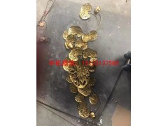 仿真树叶雕塑，公园不锈钢雕塑，重庆不锈钢雕塑厂家图3