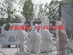 石雕仙鹤。公园仙鹤石雕。石雕仙鹤厂家图2