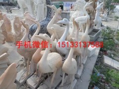 石雕仙鹤。公园仙鹤石雕。石雕仙鹤厂家图3